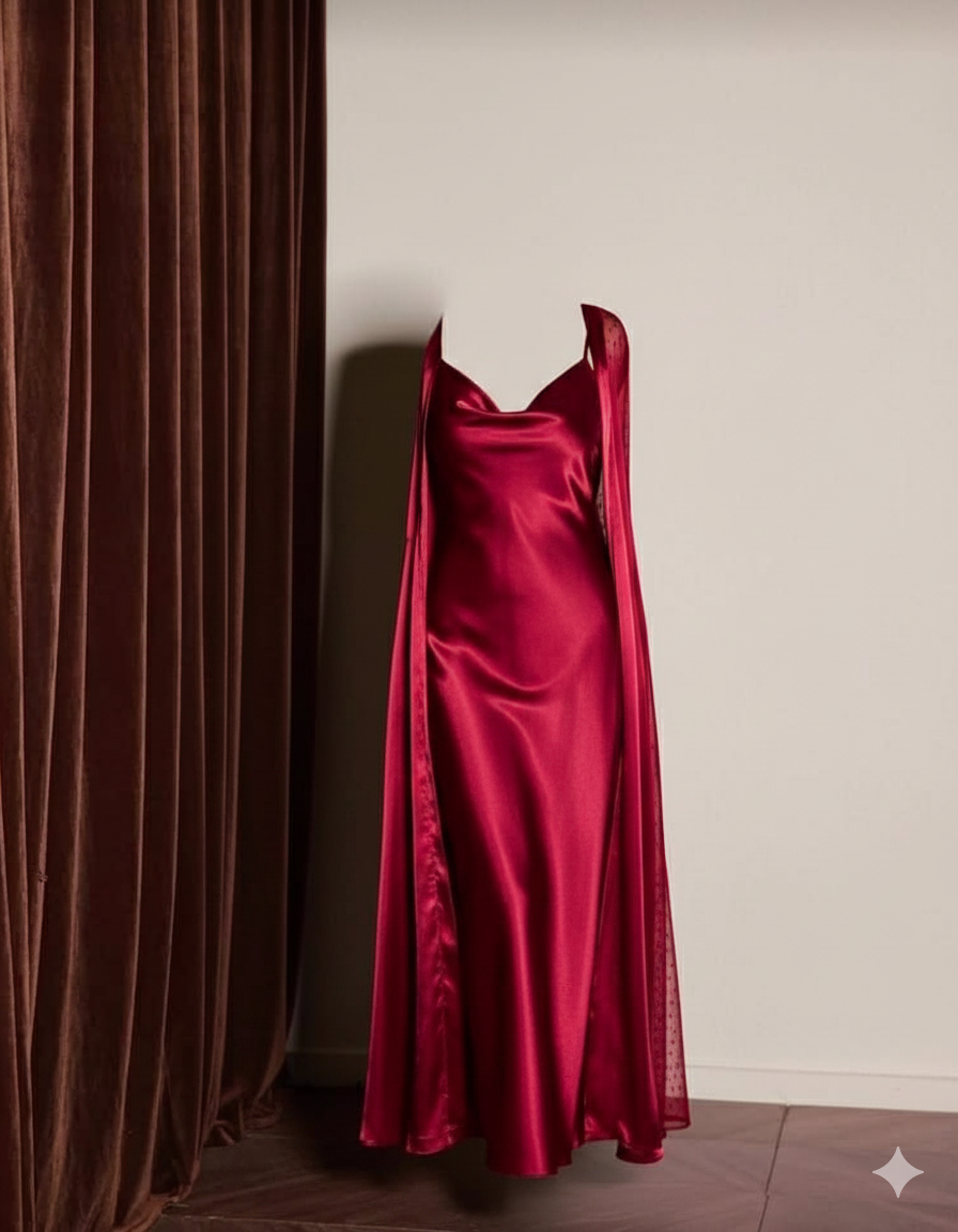 قميص نوم سيتان عرايسي روب طويل